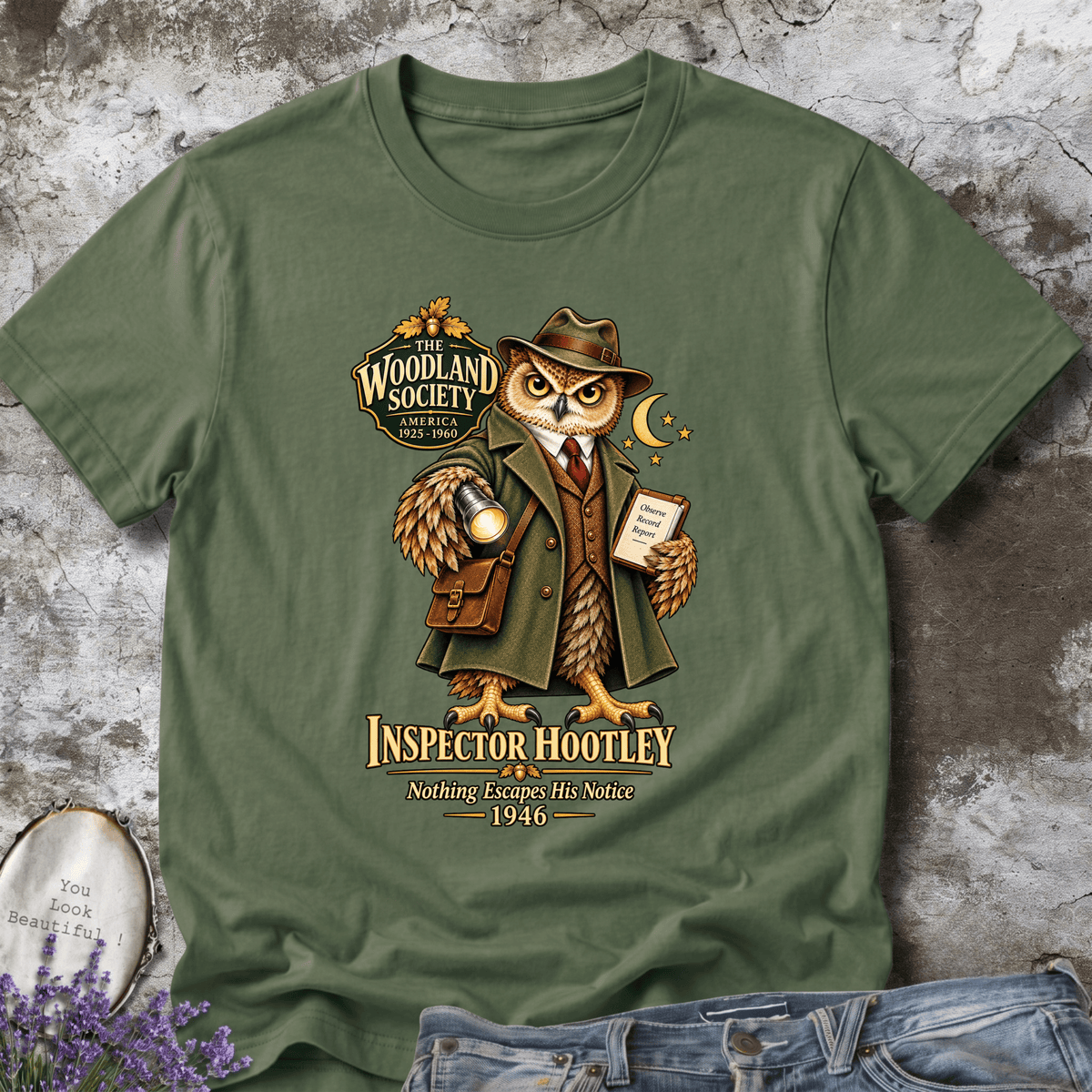 Inspector Hootley Owl Tee