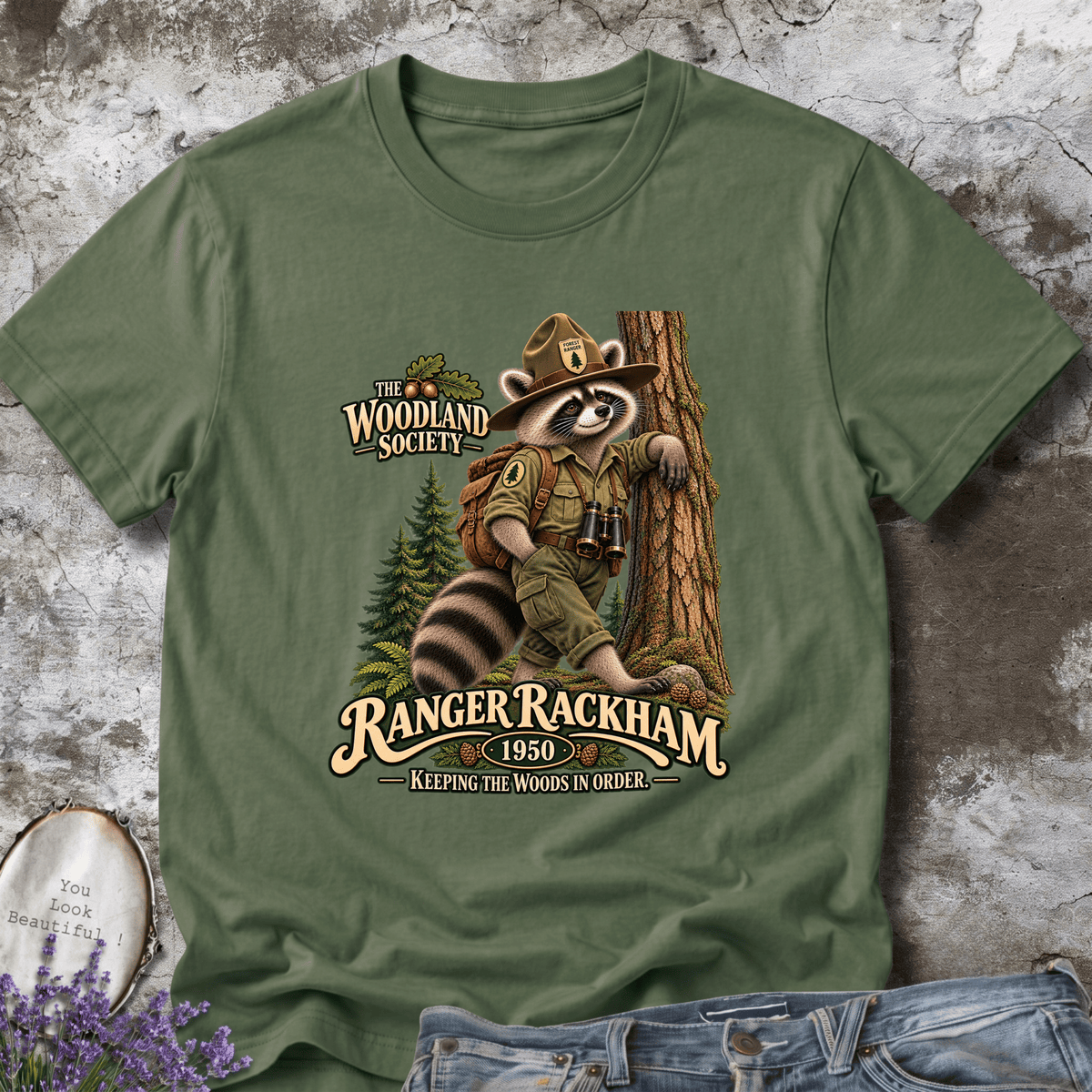 Ranger Rackham Raccoon Tee