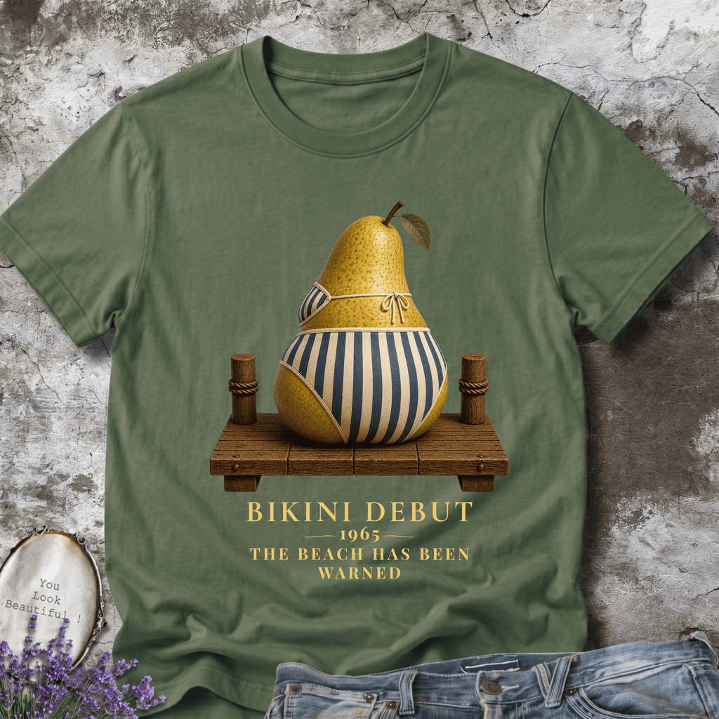 Bikini Debut 1965 – Funny Pear Graphic Tee