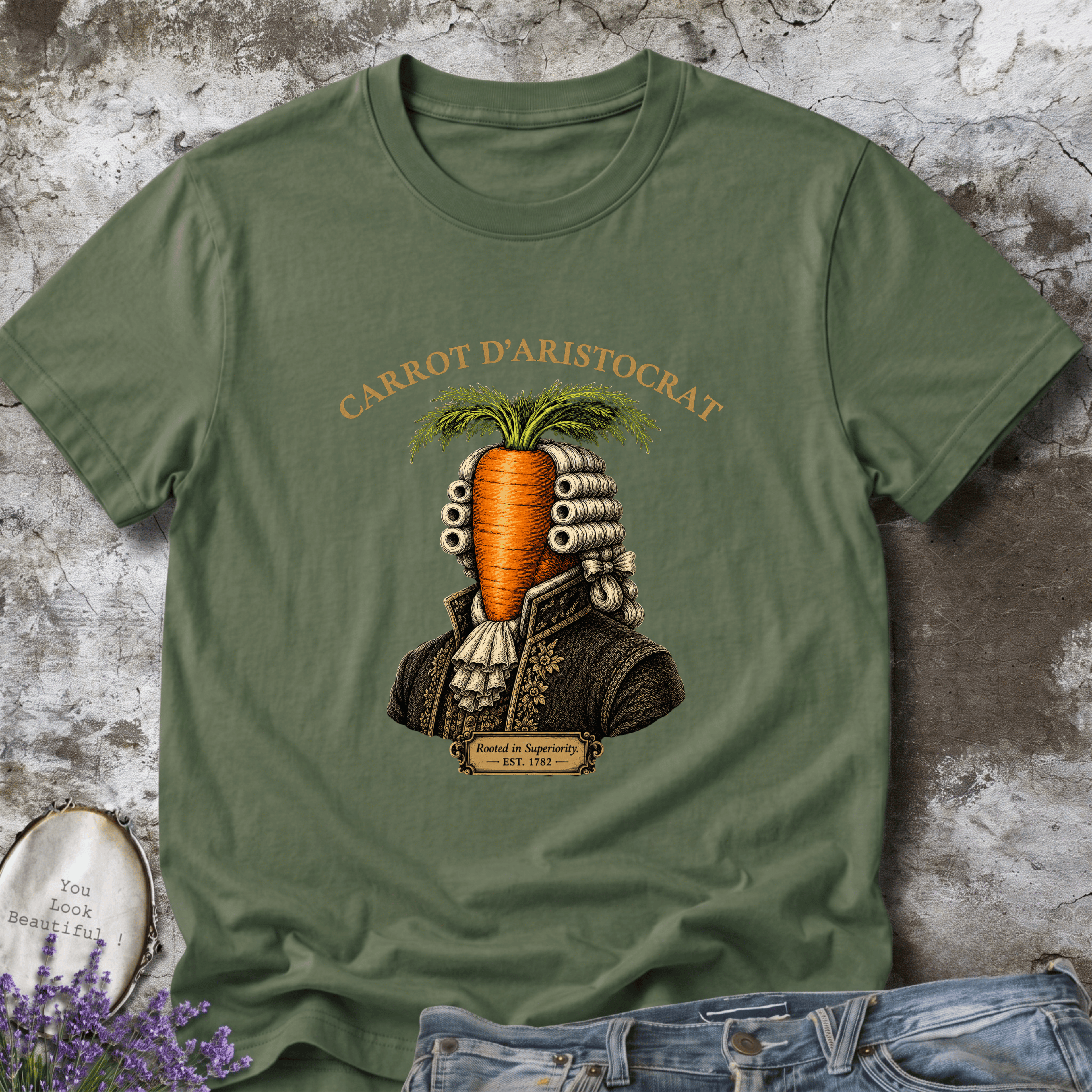 Carrot D'Aristocrat Vintage Graphic Tee | Rooted in Superiority