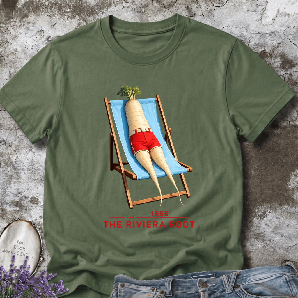 The Riviera Root – Vintage French Riviera Vegetable Graphic Tee