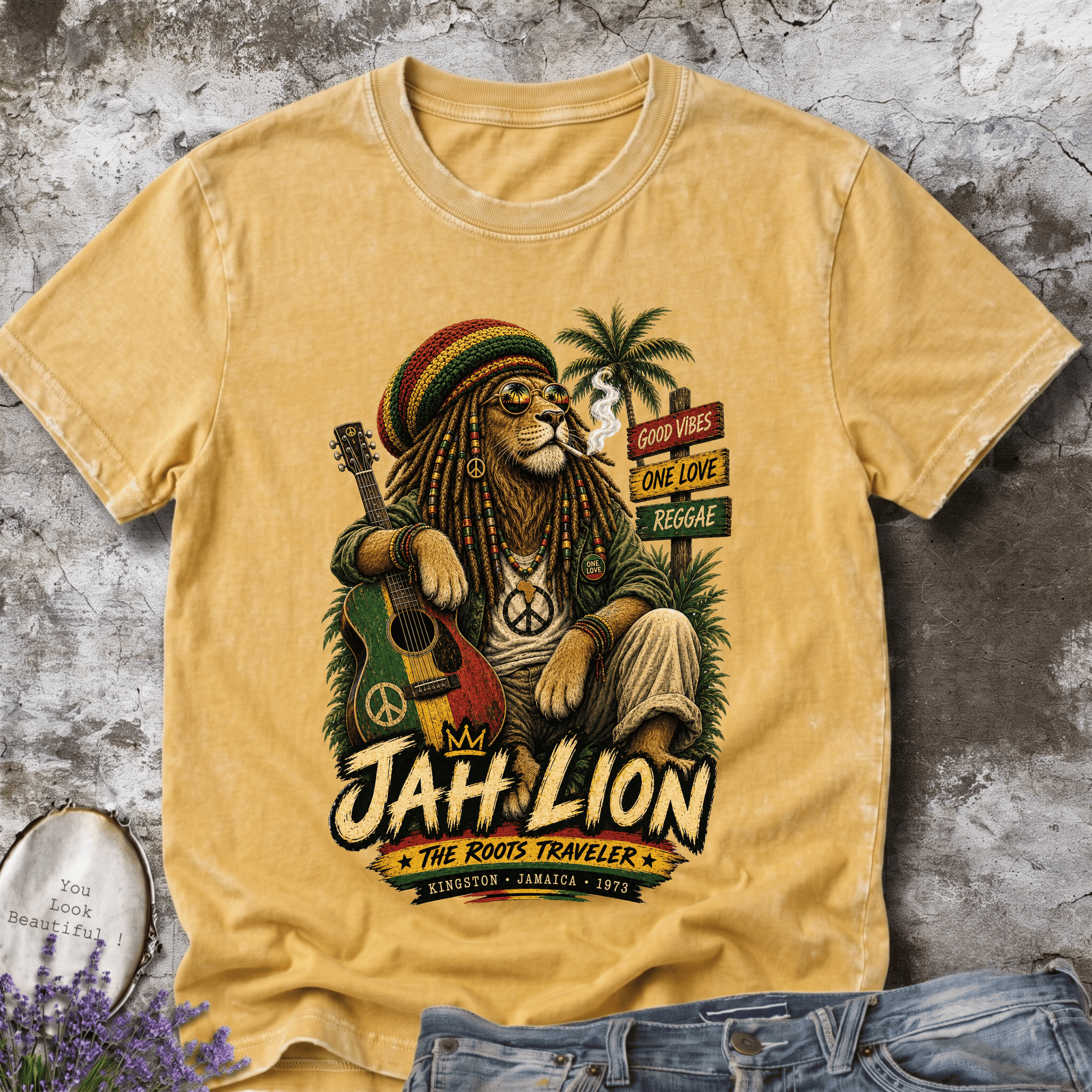 Jah Lion – The Roots Traveler Reggae Tee