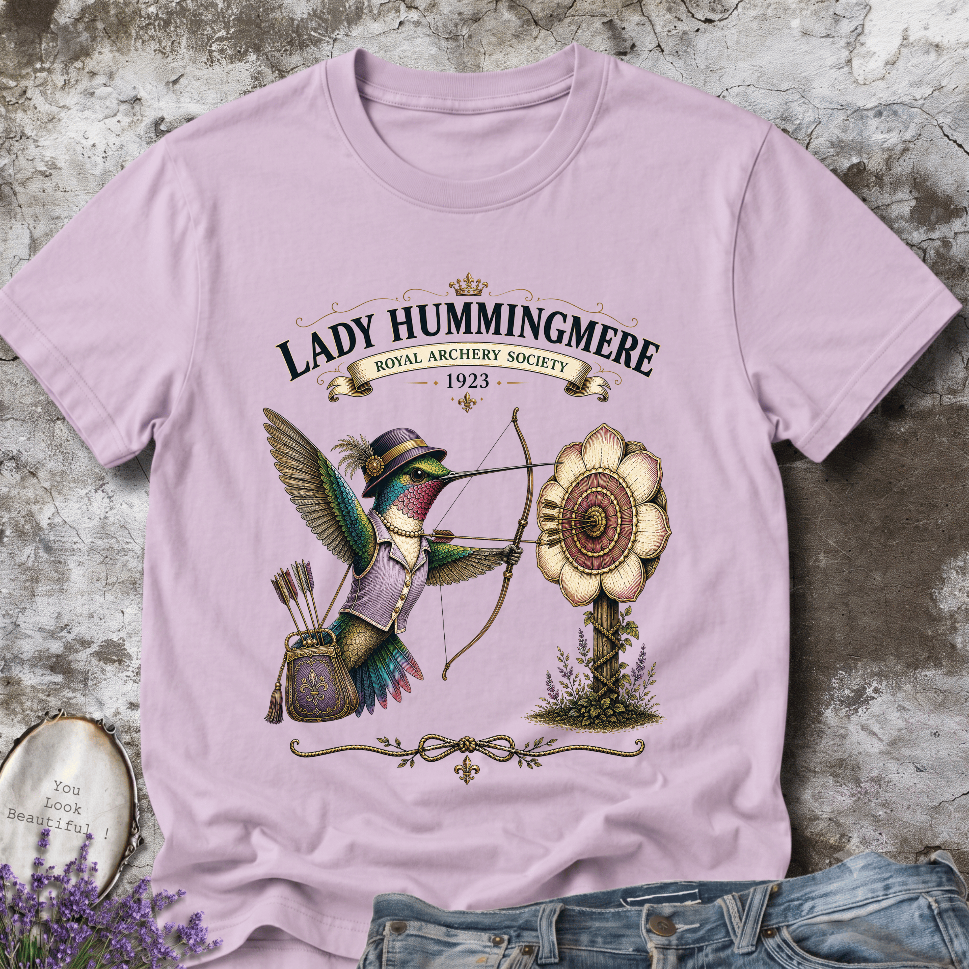 Lady Hummingmere – Vintage Royal Archery Society Tee