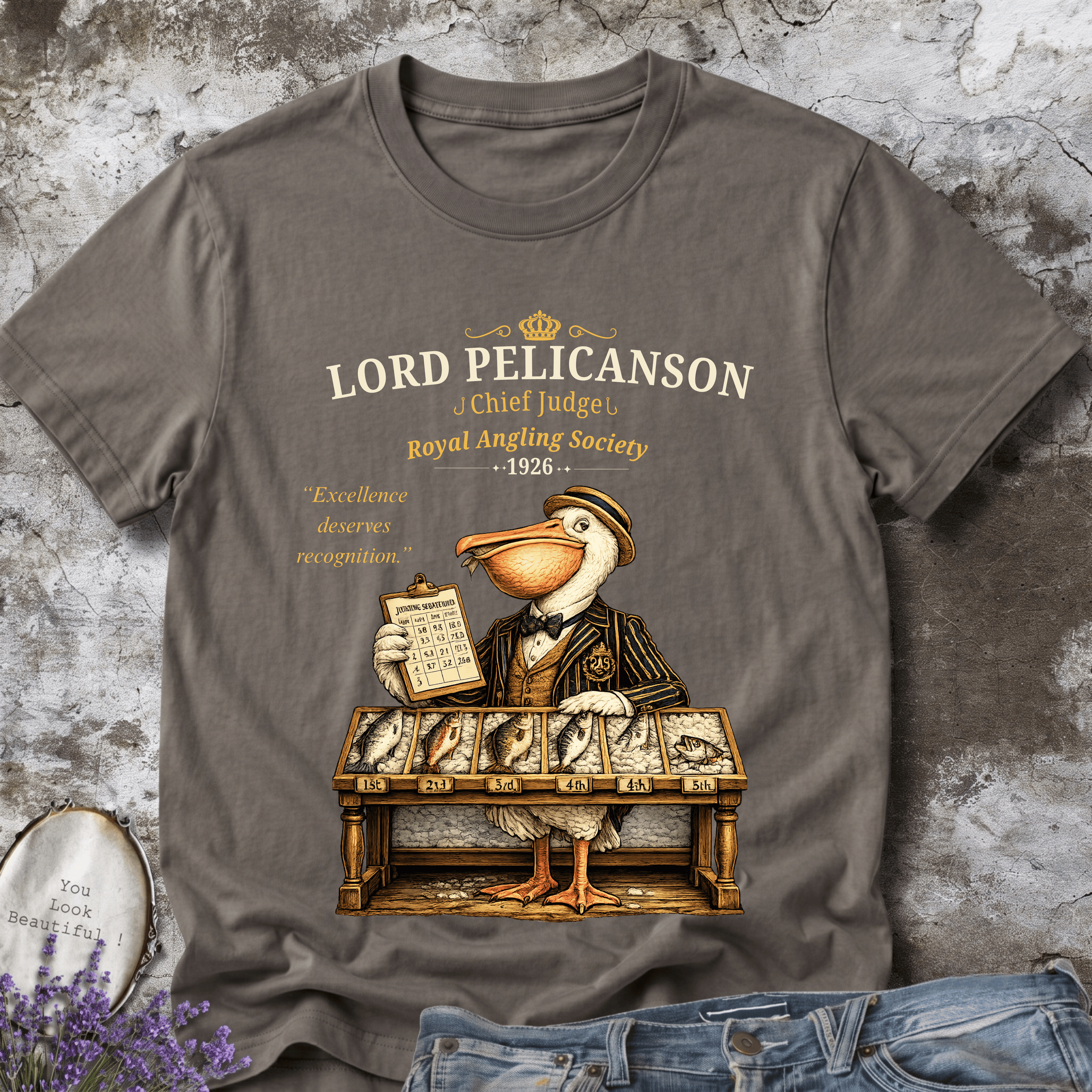 Lord Pelicanson Tee – Chief Judge of the Royal Angling Society