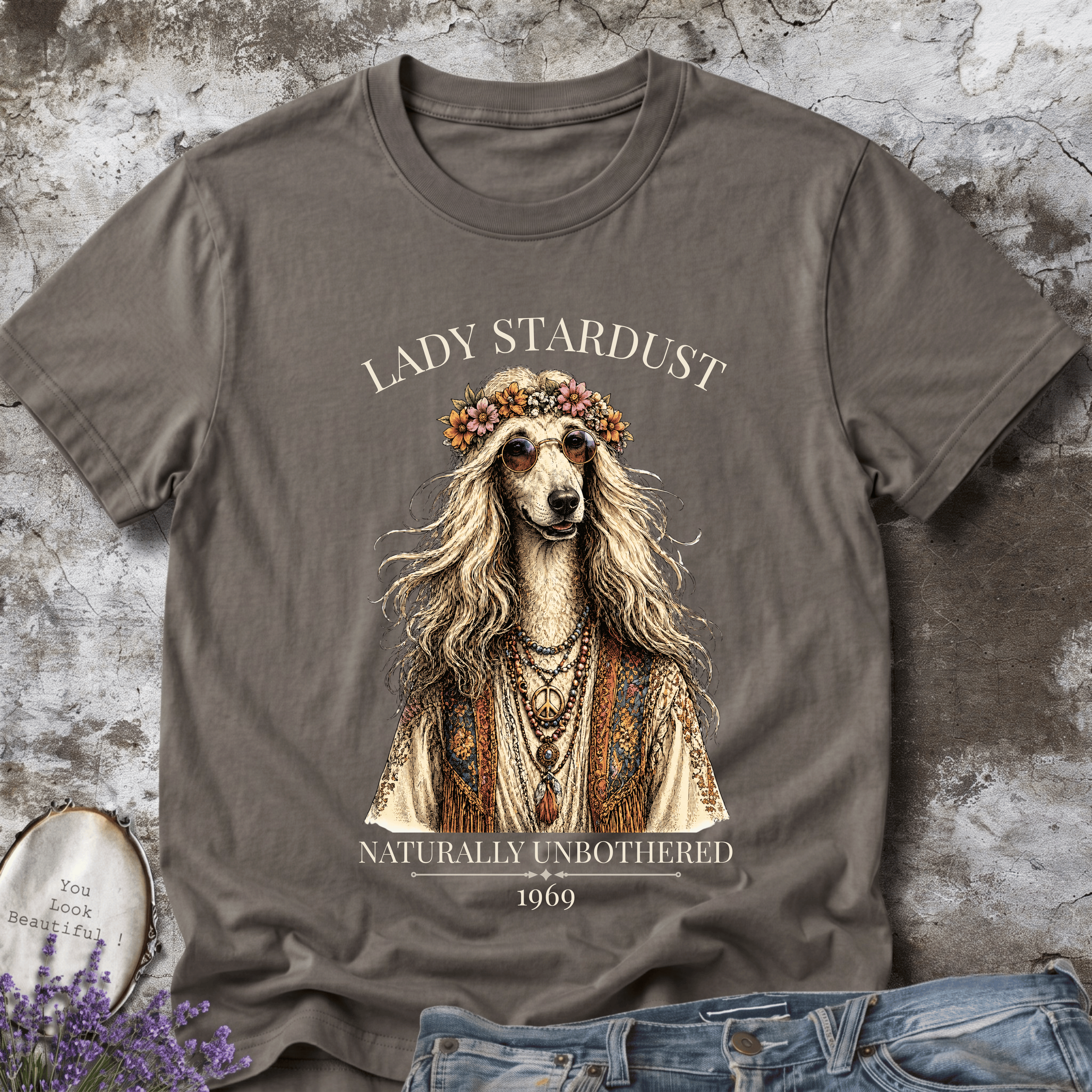 Boho Afghan Hound T-Shirt – Lady Stardust Graphic Tee