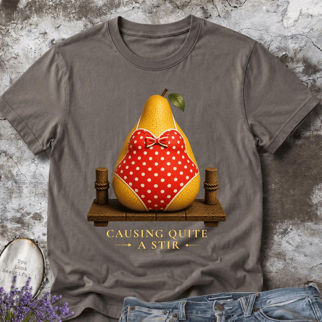 Causing Quite a Stir – Funny Pear Graphic Tee