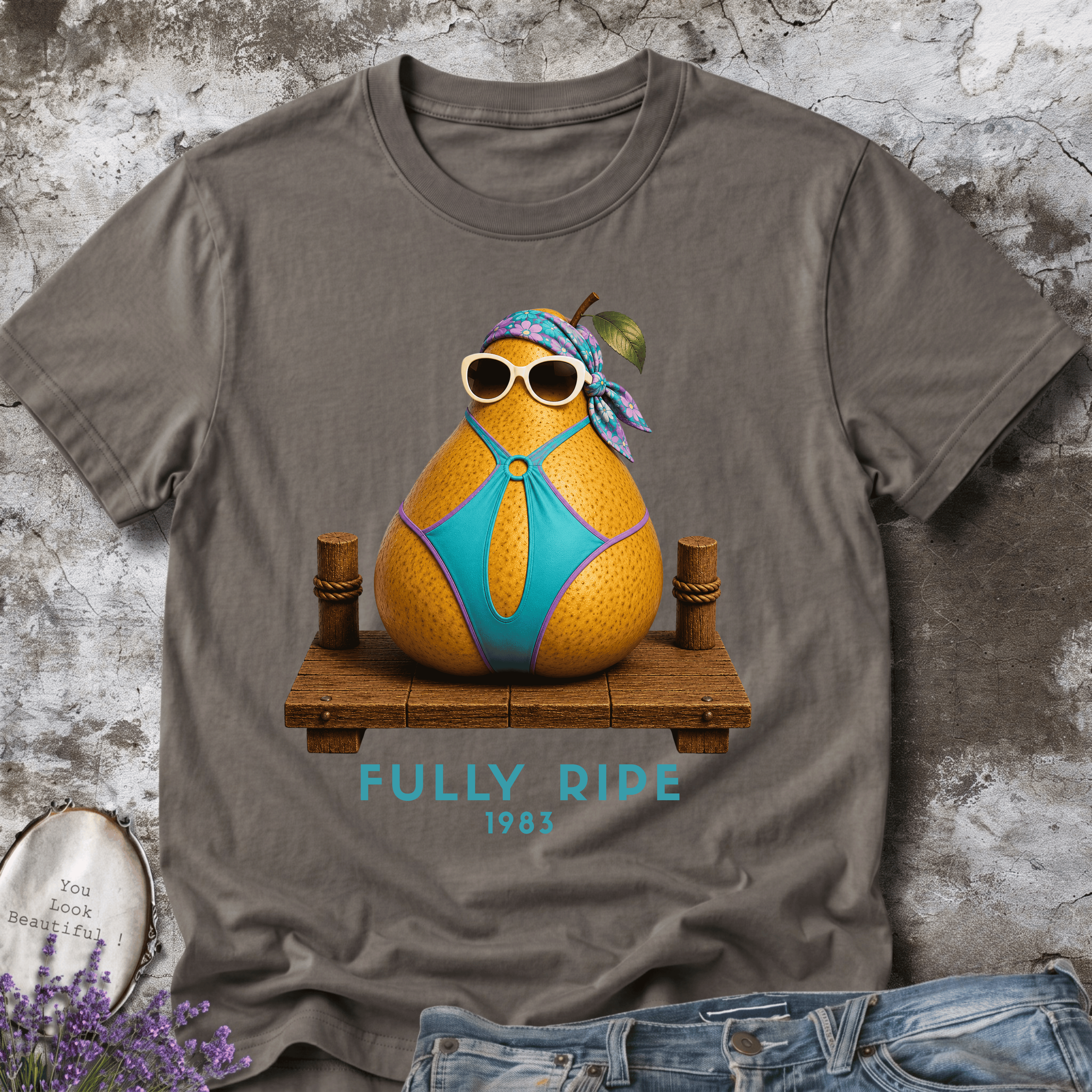 Fully Ripe 1983 – Vintage Pear Beach Graphic Tee