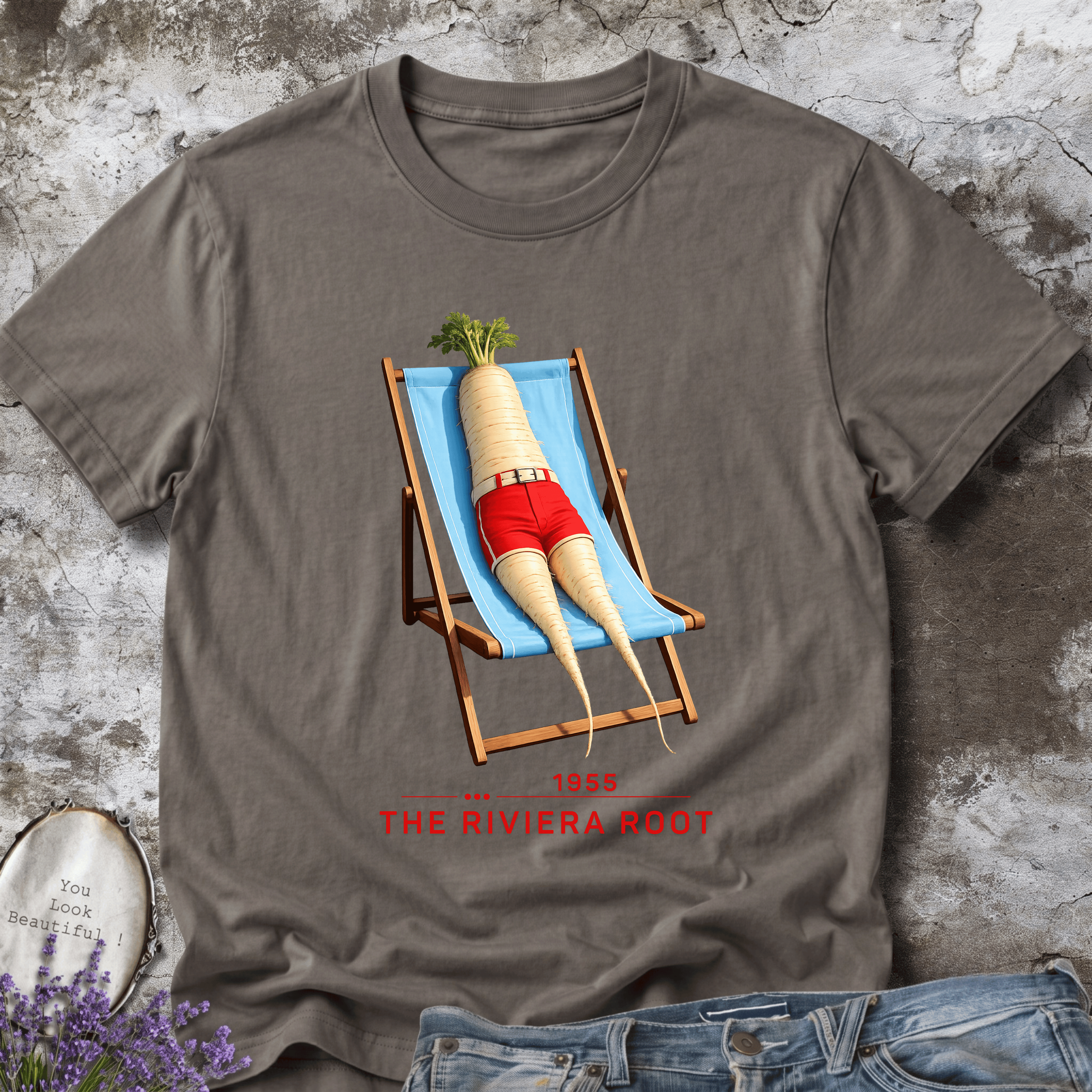 The Riviera Root – Vintage French Riviera Vegetable Graphic Tee
