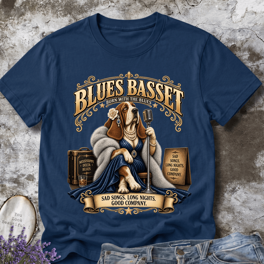 Blues Belle Basset Tee
