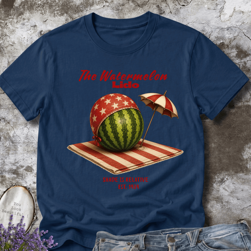 The Watermelon Lido – Vintage Watermelon Beach Tee