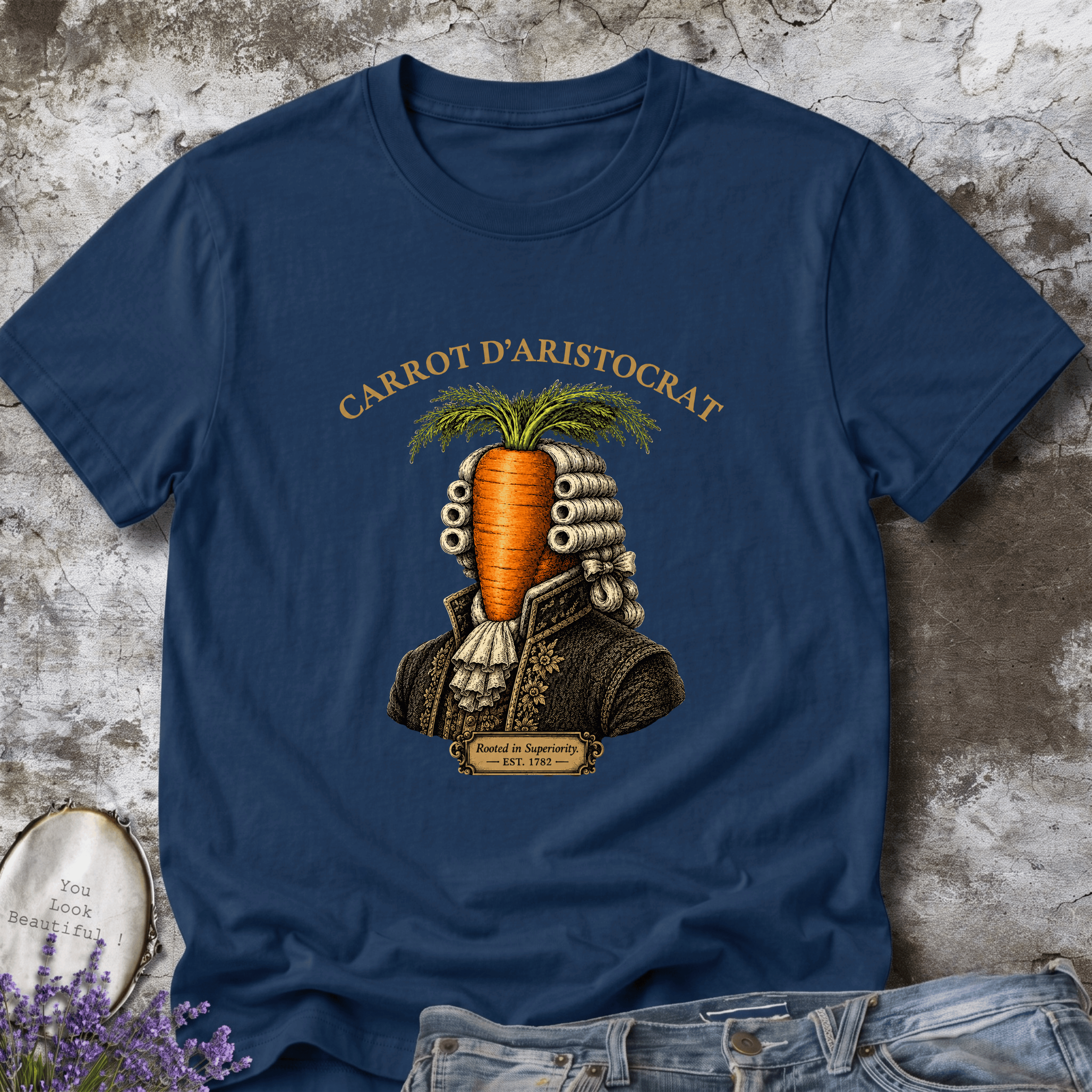 Carrot D'Aristocrat Vintage Graphic Tee | Rooted in Superiority