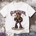 Glam Golden – Elegant Golden Retriever Vintage Tee