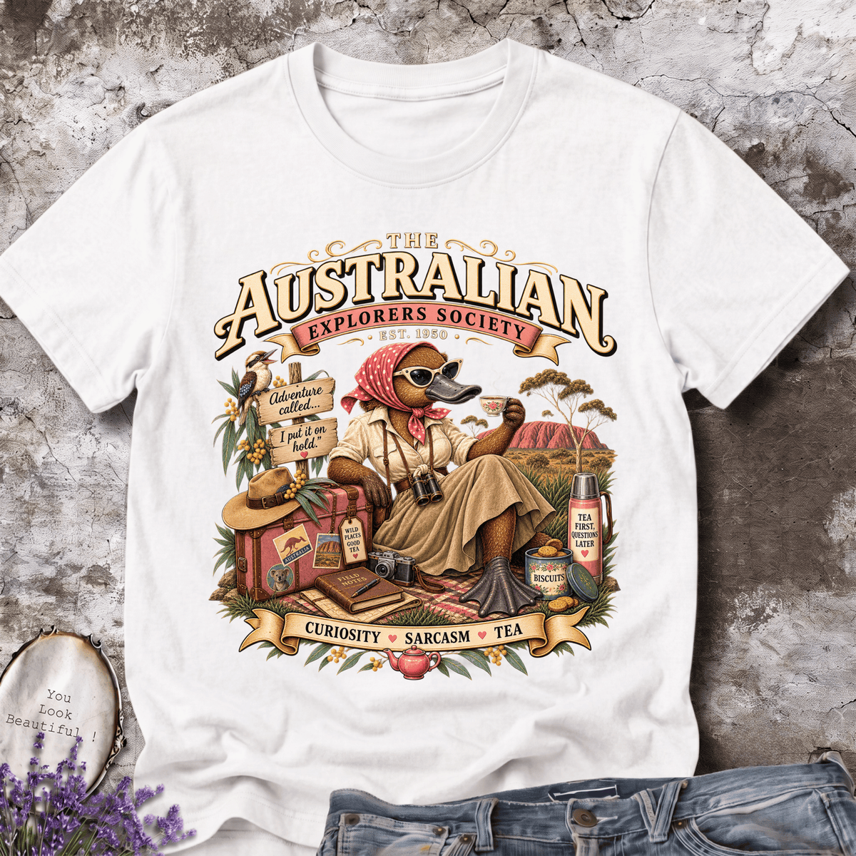 Australian Lady Explorer Platypus Tee – Est. 1950