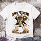 Disco Frenchie | Vintage Disco Dog Graphic Tee