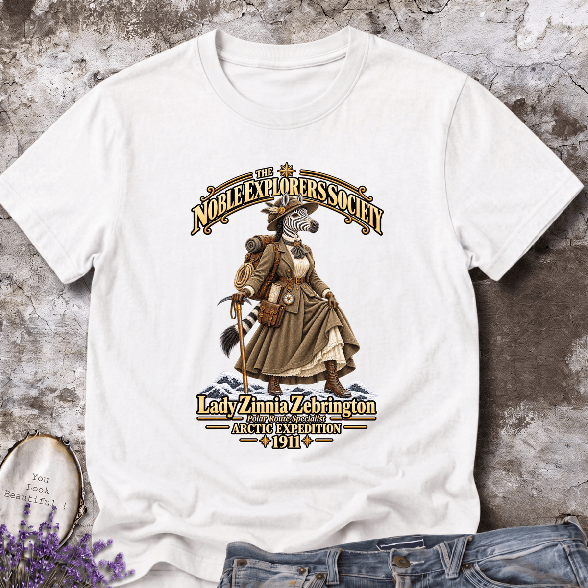Lady Zinnia Zebrington – Arctic Expedition Tee